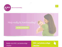 Tablet Screenshot of nvlborstvoeding.nl